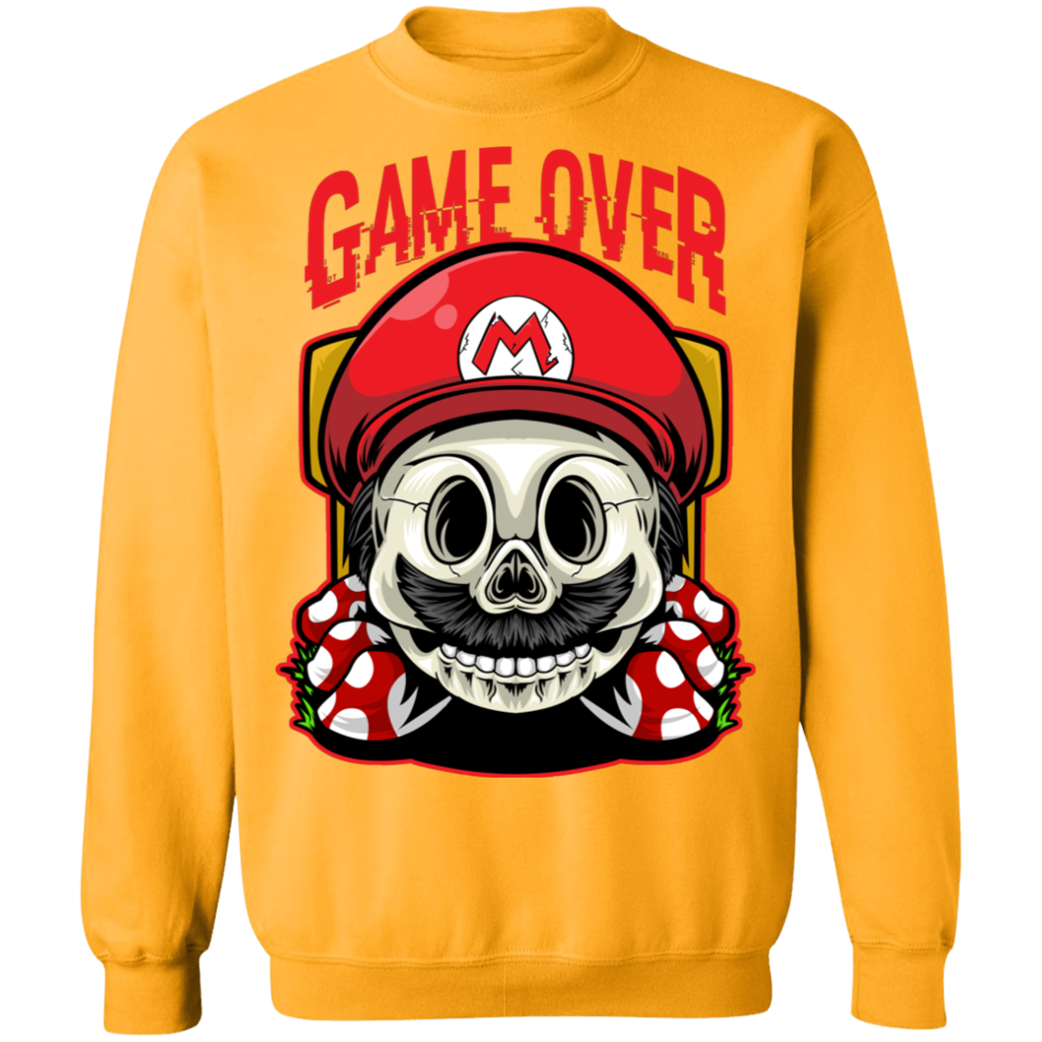 "GAME OVER" Crewneck Pullover Sweatshirt  8 oz.