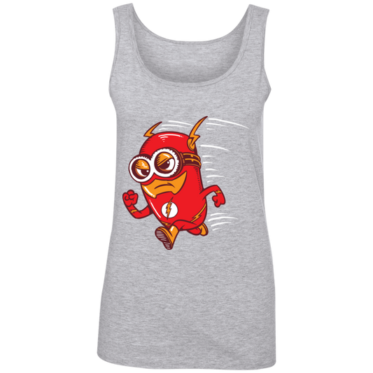 "FLASH MINION" Ladies' 100% Ringspun Cotton Tank Top