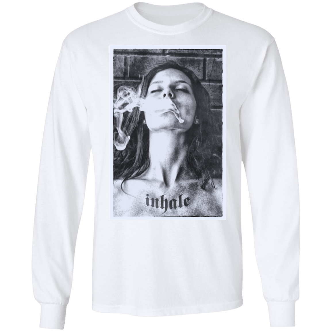 "INHALE" LS Ultra Cotton T-Shirt