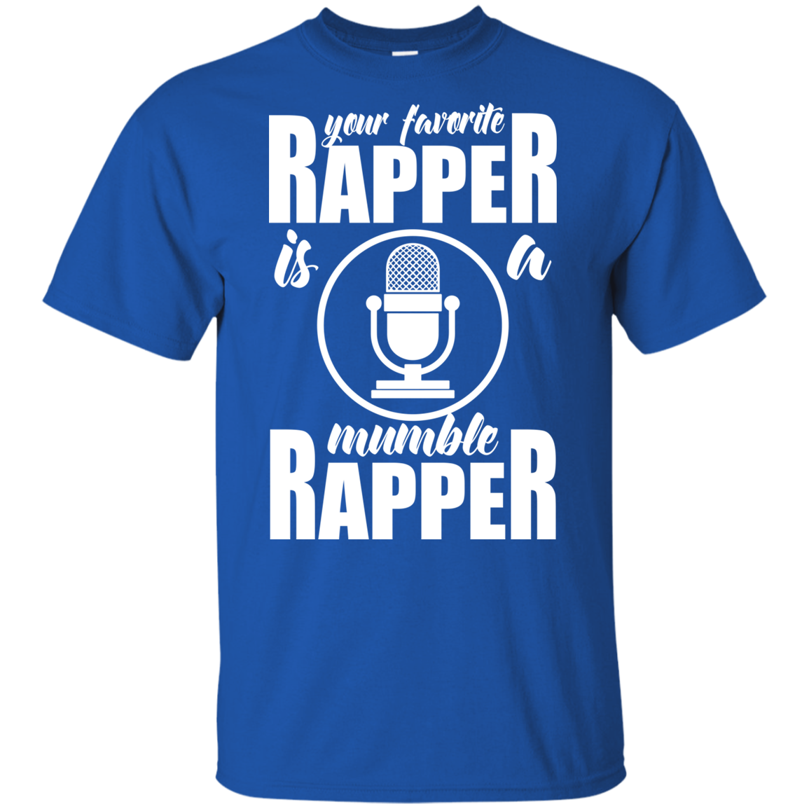 "YOUR FAVORITE RAPPER" Youth Ultra Cotton T-Shirt in white print