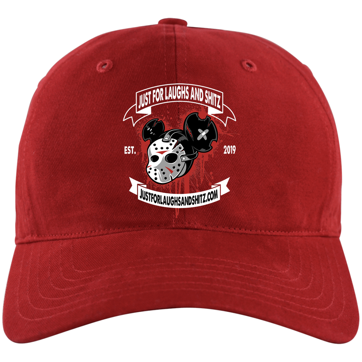 "MICKY MASK" with white banner Adidas Unstructured Cresting Cap