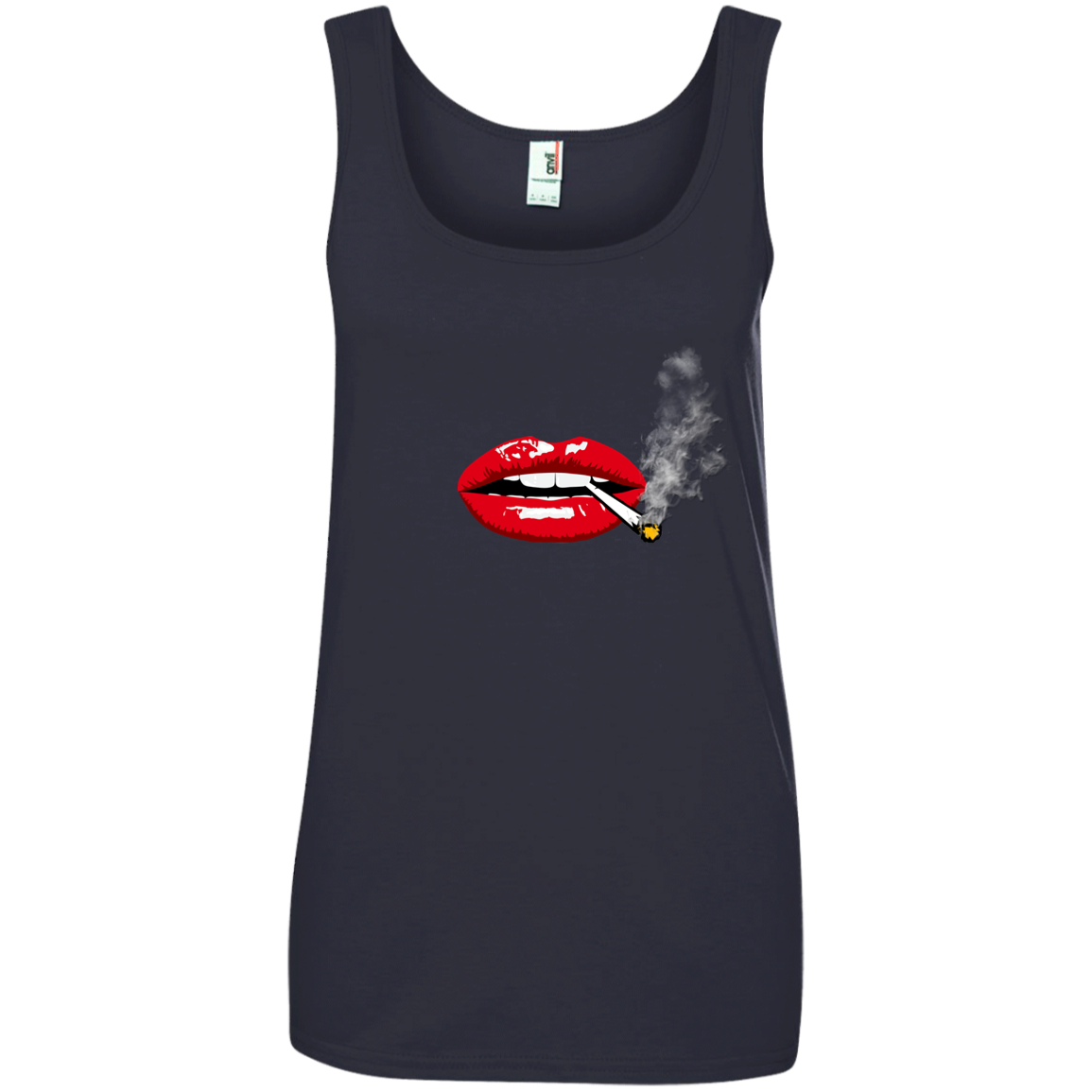 "SEXY LIPS" Ladies' 100% Ringspun Cotton Tank Top