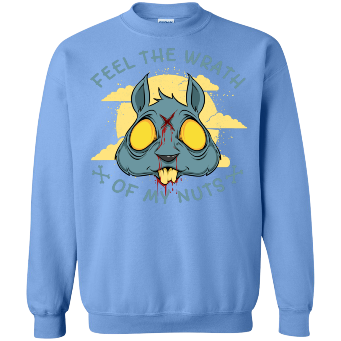 "FEEL THE WRATH" Crewneck Pullover Sweatshirt  8 oz.