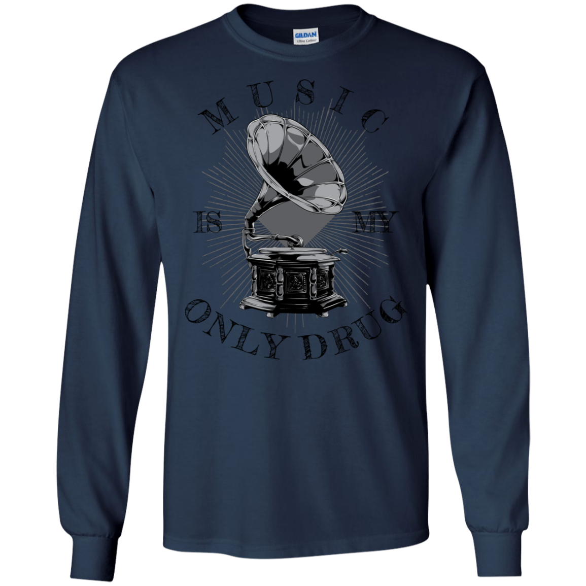 "MUSIC" LS Ultra Cotton T-Shirt