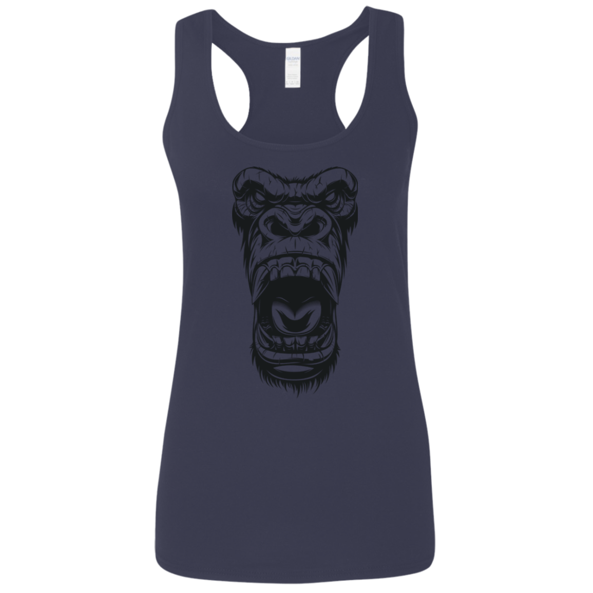 "GORILLA FACE" Ladies' Softstyle Racerback Tank