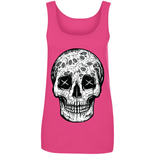 "SKULL HEADS" Ladies' 100% Ringspun Cotton Tank Top