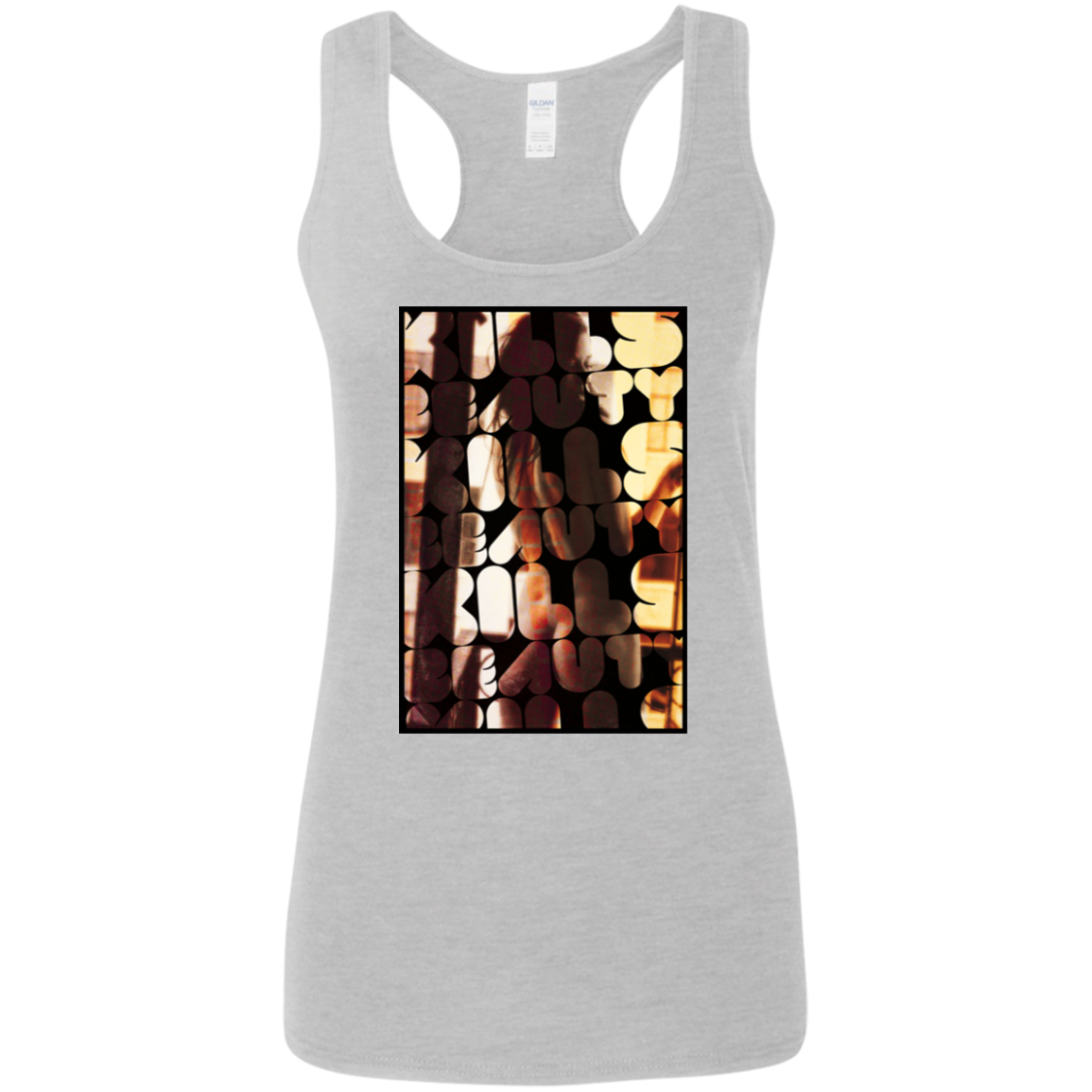 "BEAUTY KILLS" Ladies' Softstyle Racerback Tank