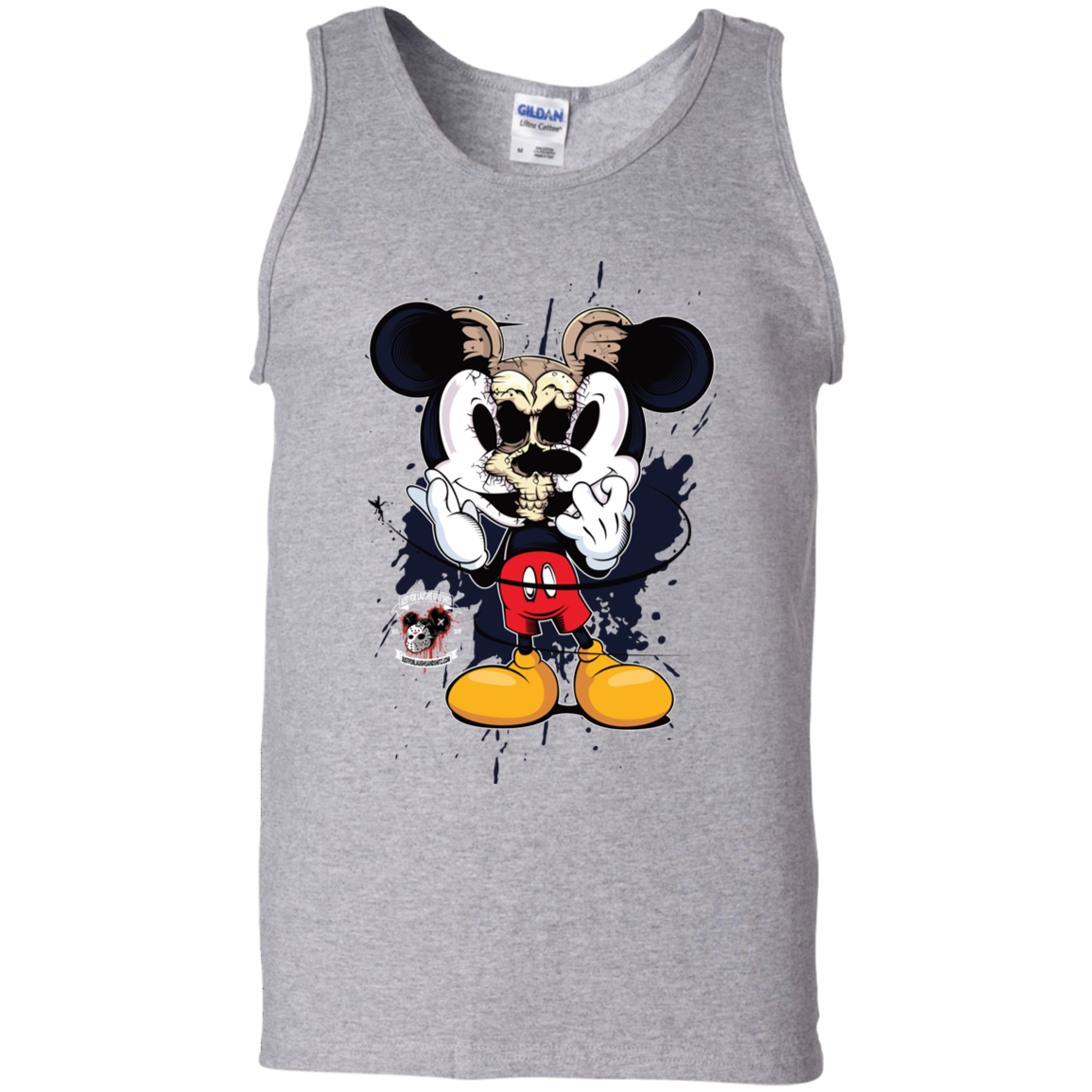 "SKULL MICKEY" 100% Cotton Tank Top