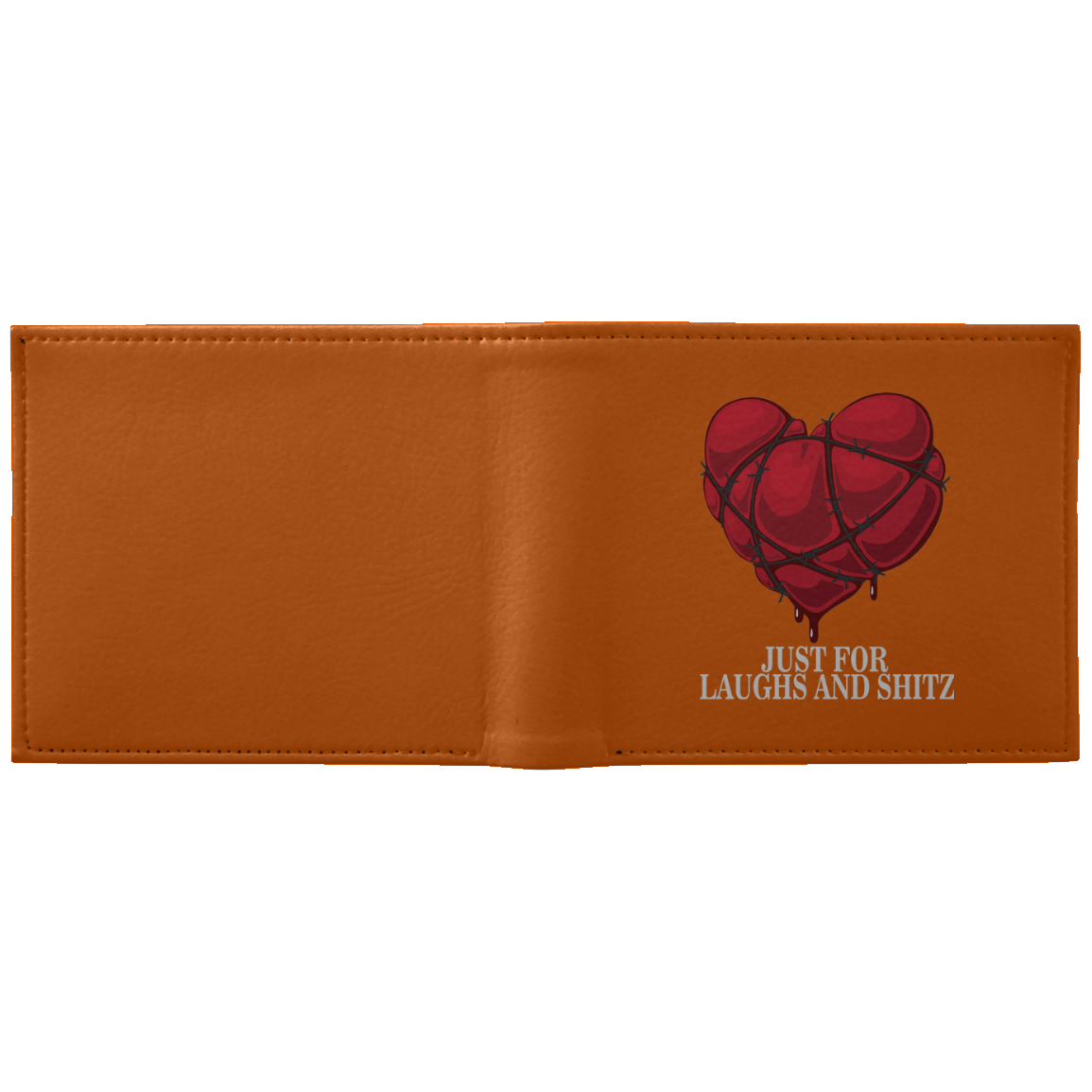 "MY BLOODY HEART" Wallet in white print