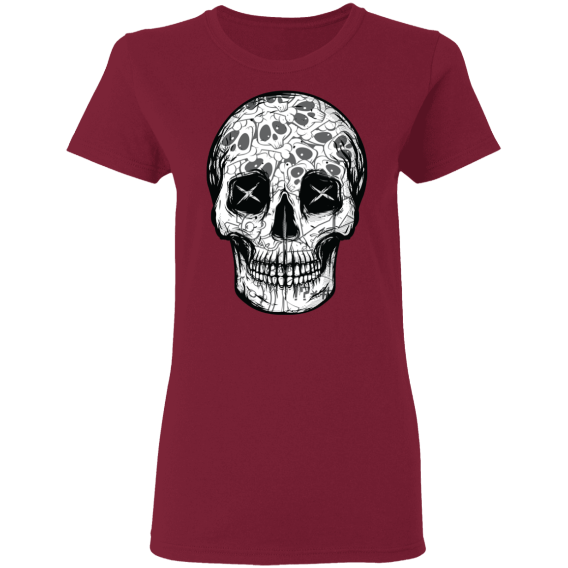 "SKULL HEADS" Ladies' 5.3 oz. T-Shirt