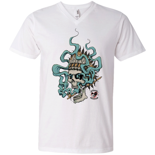 "HIGH CHIEF" Men's Printed V-Neck T-Shirt