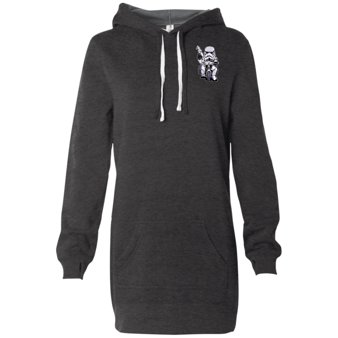 "TOOPER ON A BIKE" Women's Hooded Pullover Dress