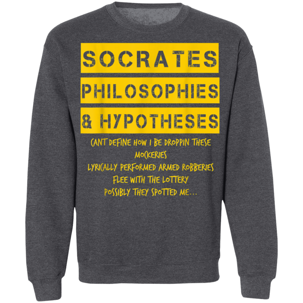 "SOCRATES" Crewneck Pullover Sweatshirt