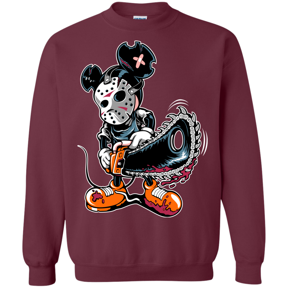 "MICKY PSYCHO" Crewneck Pullover Sweatshirt  8 oz.