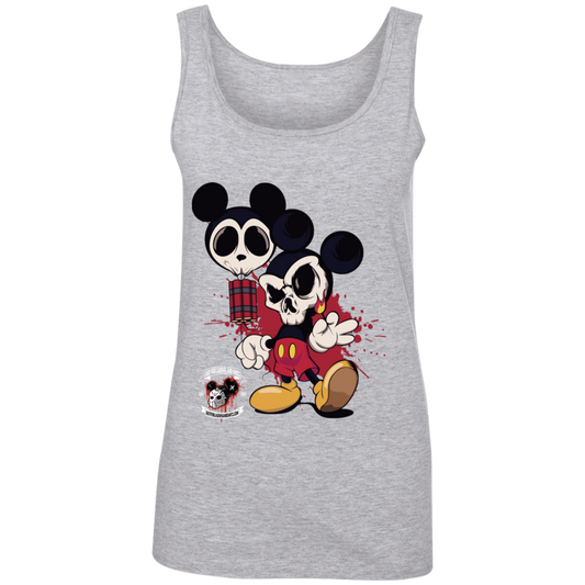 "MICKEY GO BOOM" Ladies' 100% Ringspun Cotton Tank Top