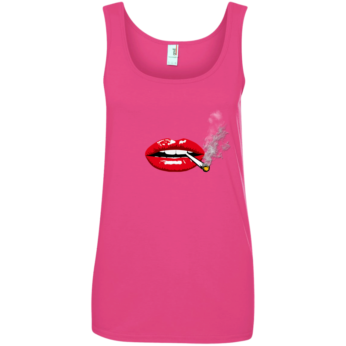 "SEXY LIPS" Ladies' 100% Ringspun Cotton Tank Top