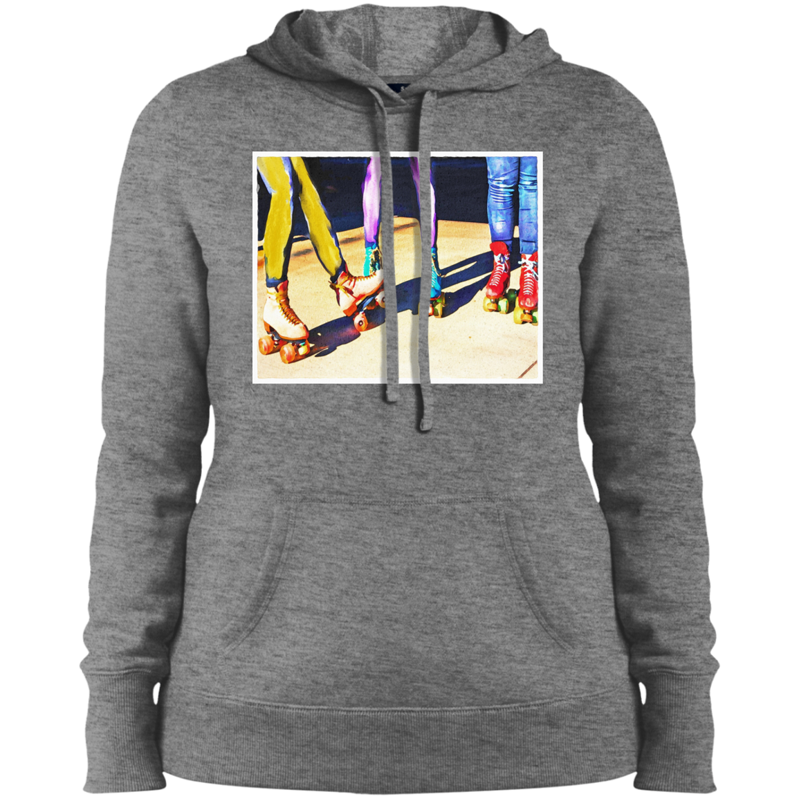 "ROLLER BOOGIE" Ladies' Pullover Hooded Sweatshirt