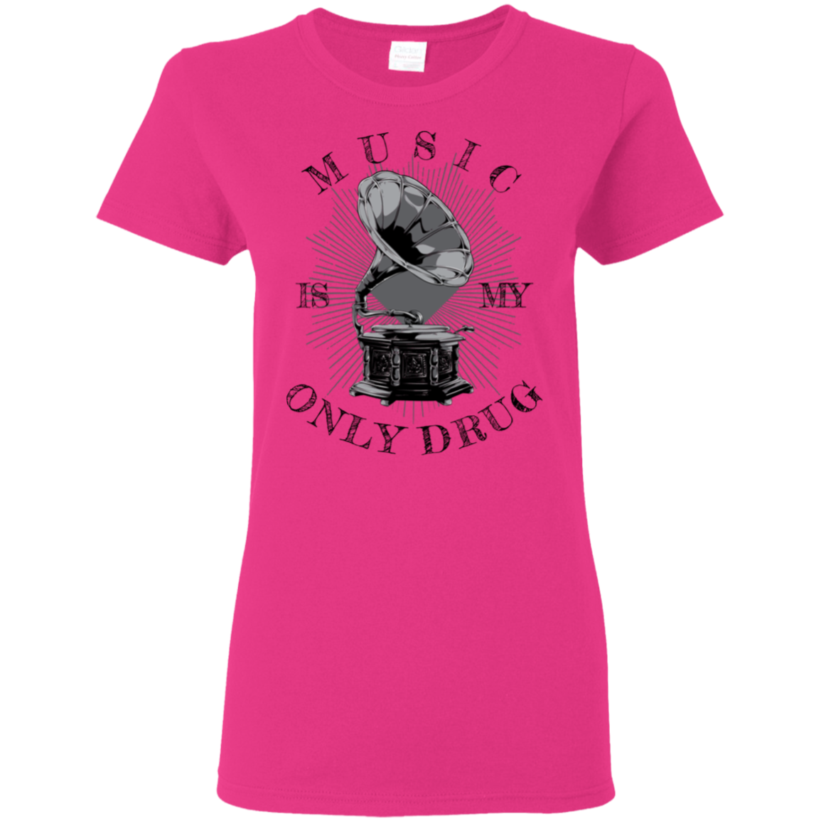 "MUSIC" Ladies' 5.3 oz. T-Shirt