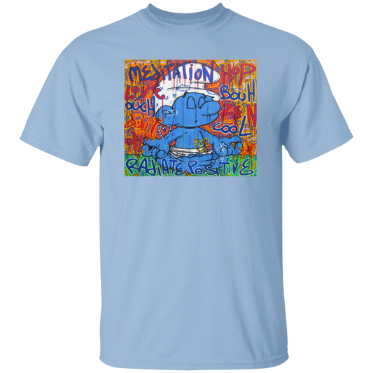 "MEDITATION SMURF" 5.3 oz. T-Shirt