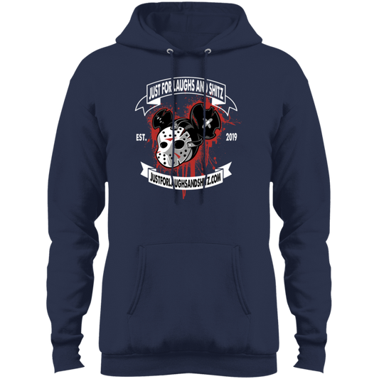 "MICKEY MASK" Mens Core Fleece Pullover Hoodie in black print