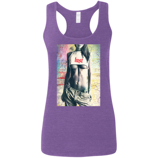 "LUST" Ladies' Softstyle Racerback Tank