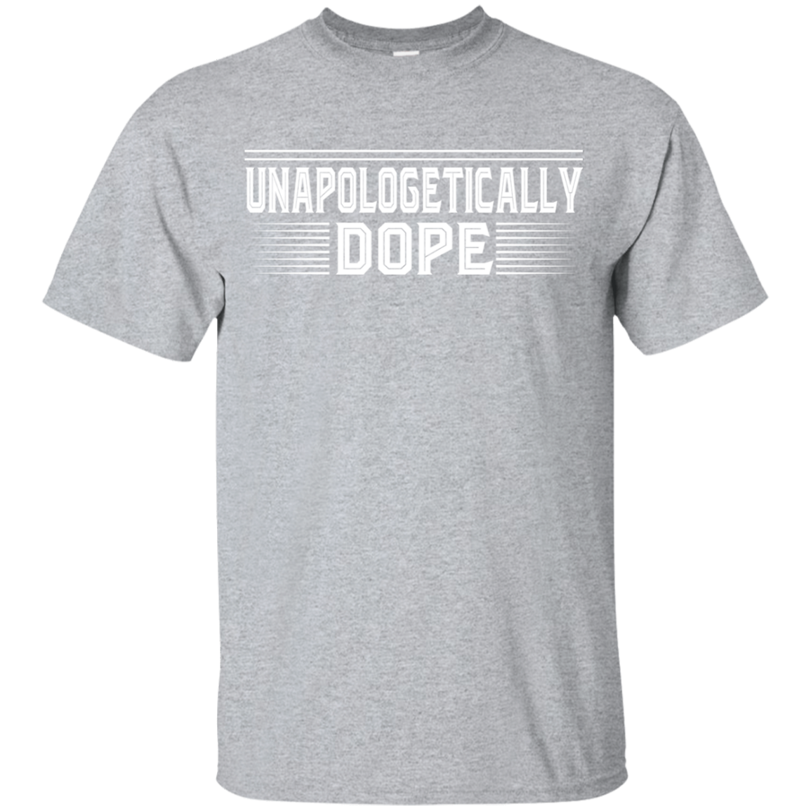 "UNAPOLOGETICALLY DOPE" Youth Ultra Cotton T-Shirt in white print