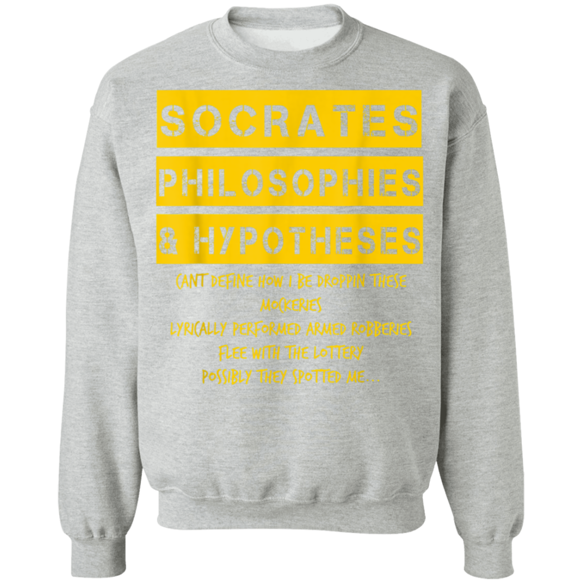 "SOCRATES" Crewneck Pullover Sweatshirt