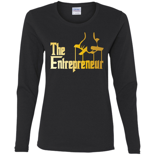"HANDS OF AN ENTREPRENEUR" Ladies' Cotton LS T-Shirt
