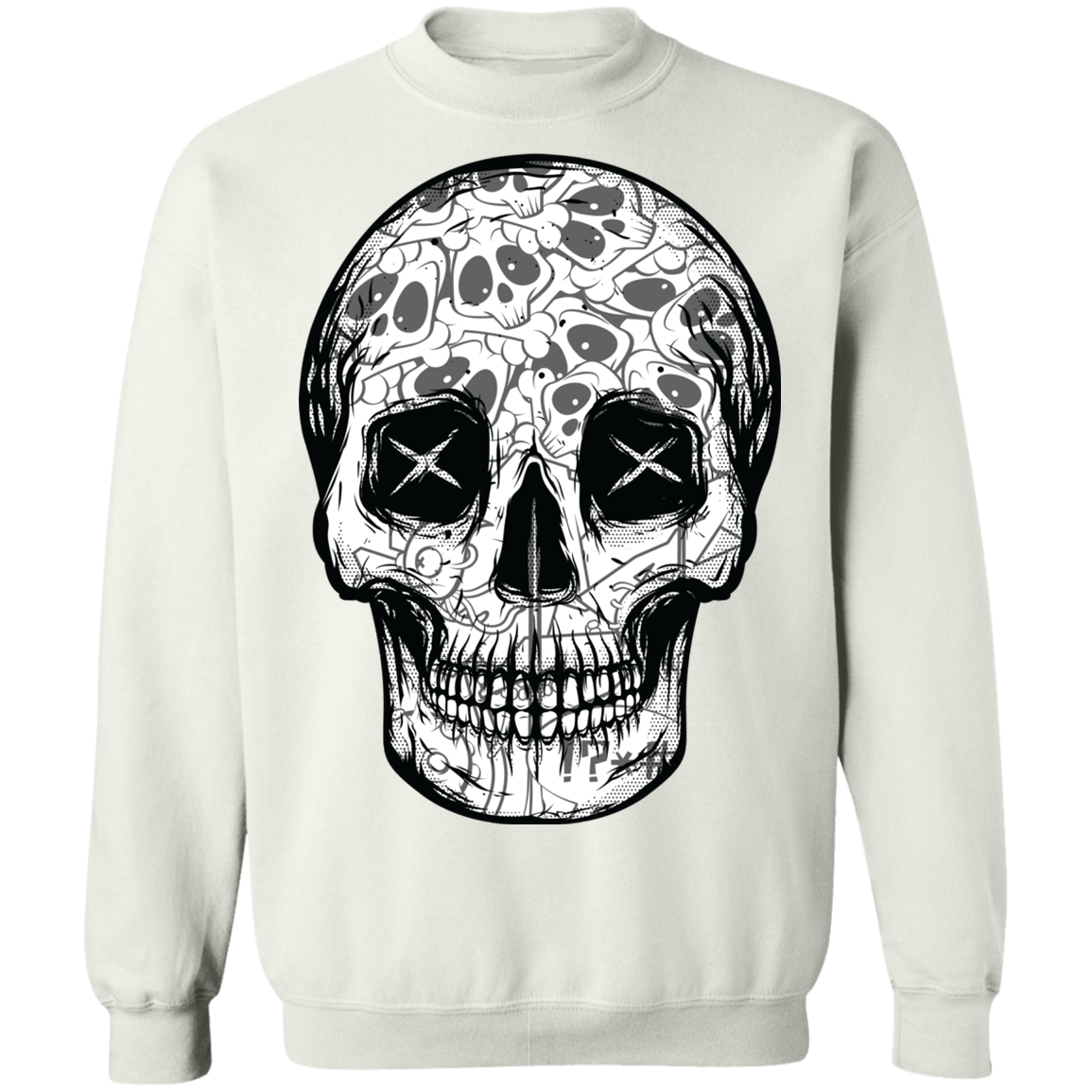 "SKULL HEADS" Crewneck Pullover Sweatshirt  8 oz.