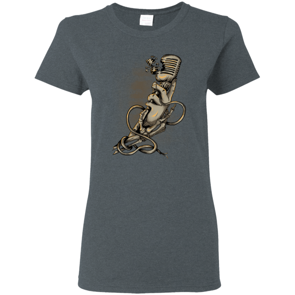 "MICROPHONE FIEND" Ladies' 5.3 oz. T-Shirt