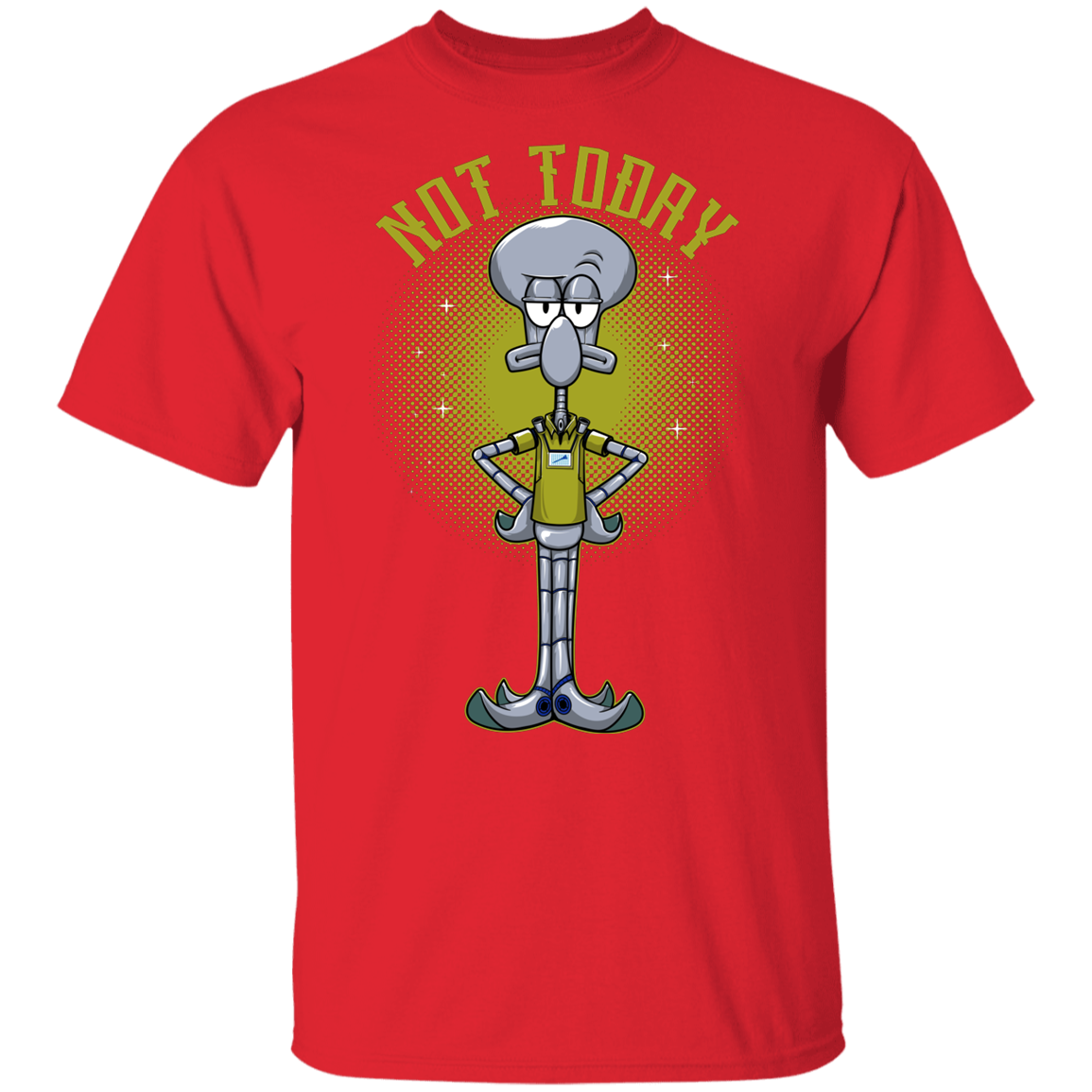 "SQUIDWARD" Youth 5.3 oz 100% Cotton T-Shirt