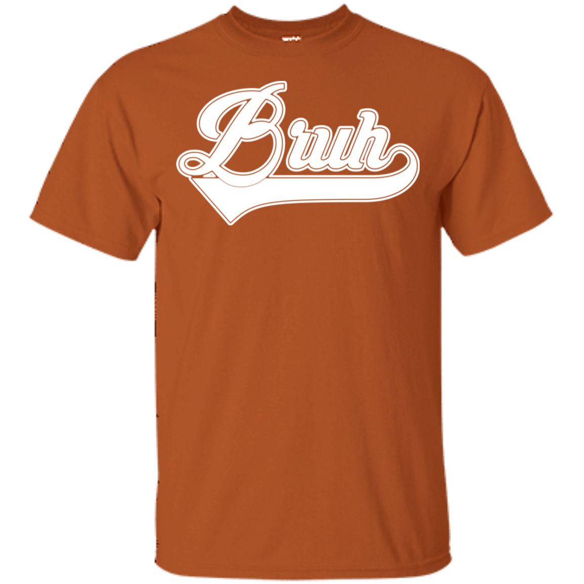 "BRUH" Youth Ultra Cotton T-Shirt in white print