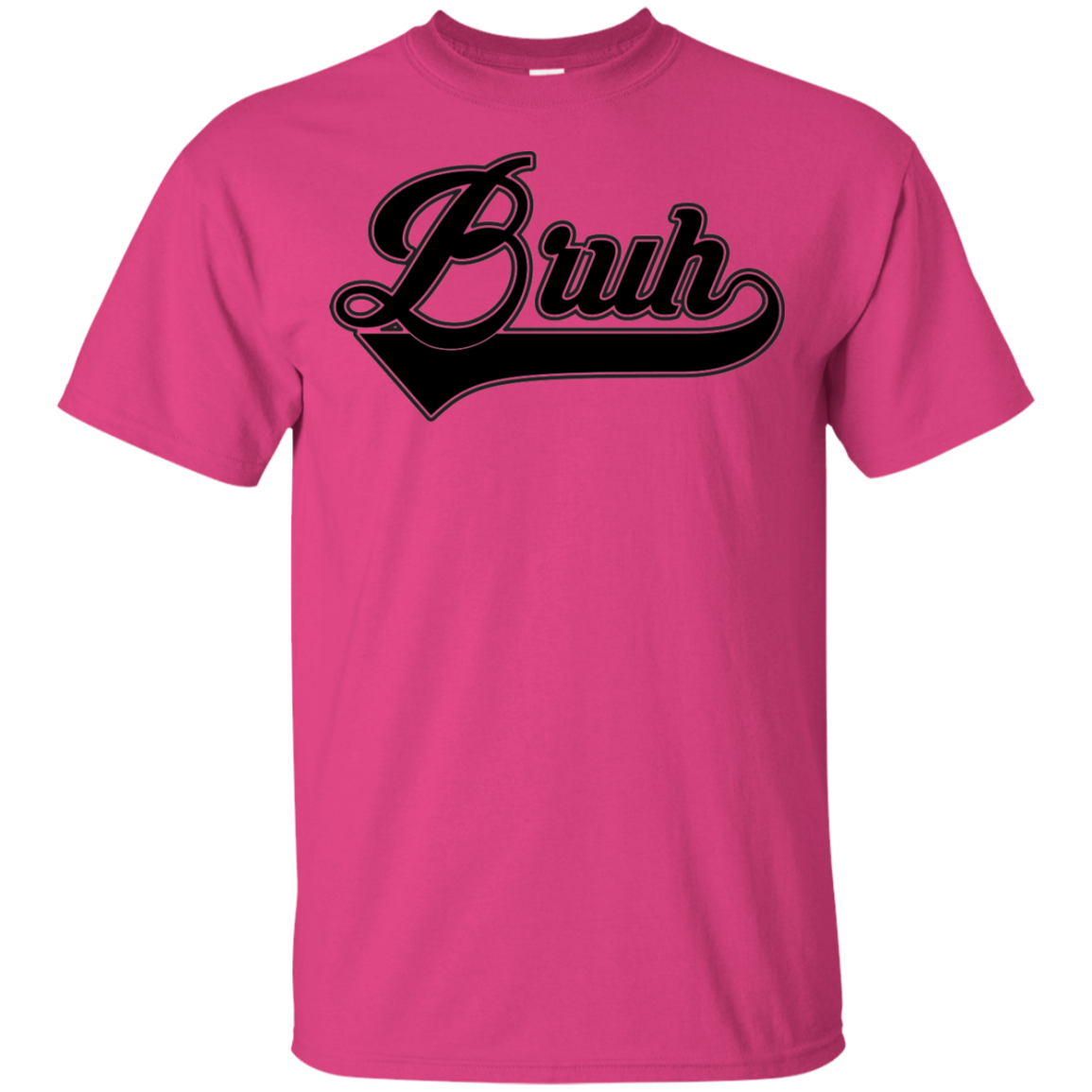 "BRUH" Youth Ultra Cotton T-Shirt in black print