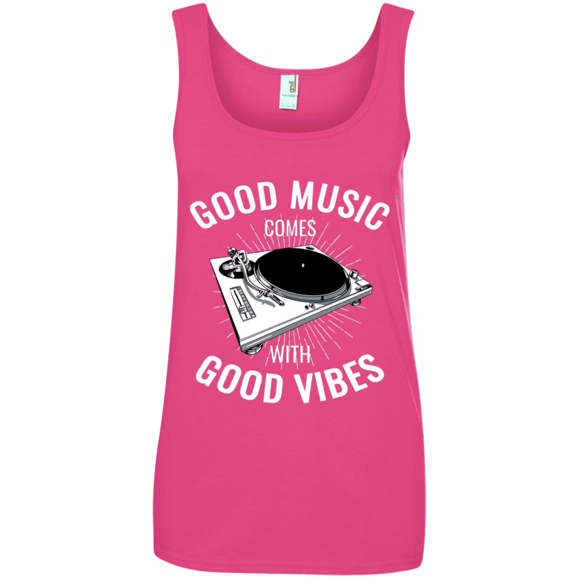 "GOOD VIBES" Ladies' 100% Ringspun Cotton Tank Top