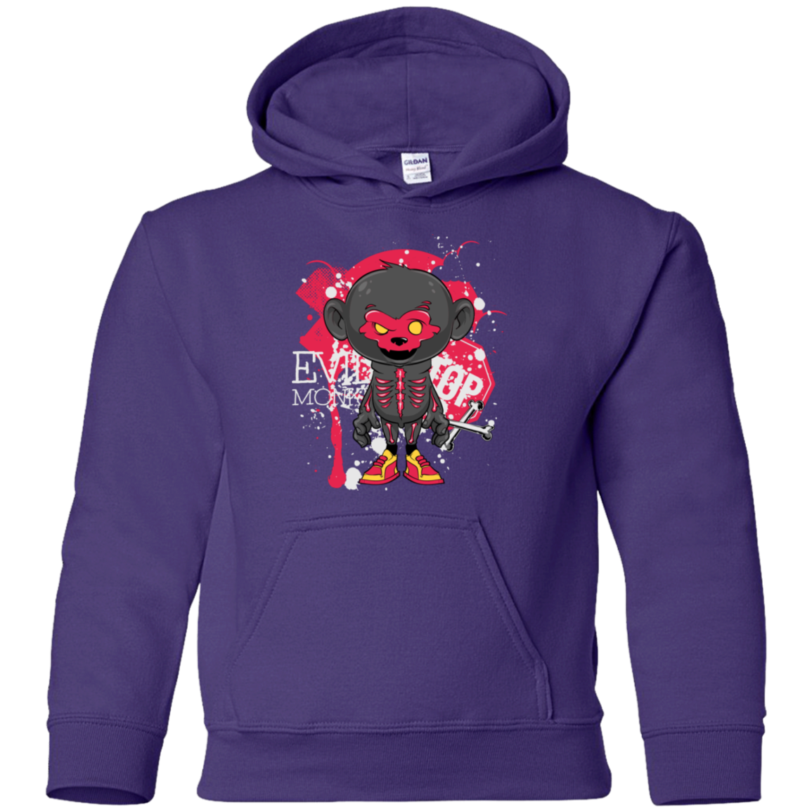 "EVIL MONKEY" Youth Pullover Hoodie