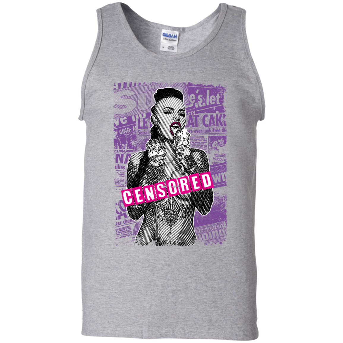 "CENSORED" 100% Cotton Tank Top