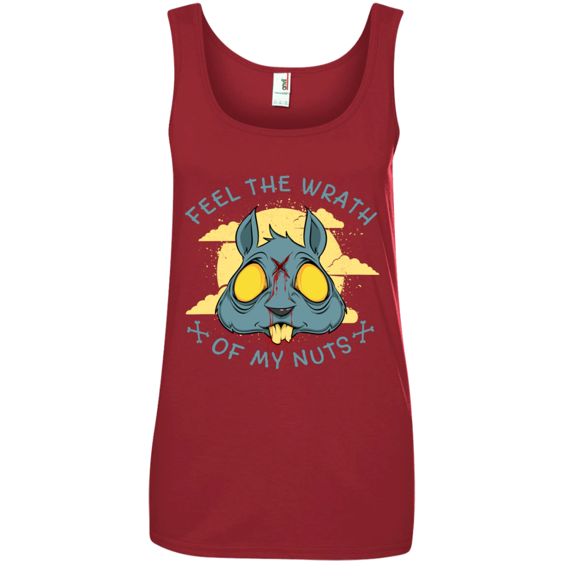 "FEEL THE WRATH" Ladies' 100% Ringspun Cotton Tank Top