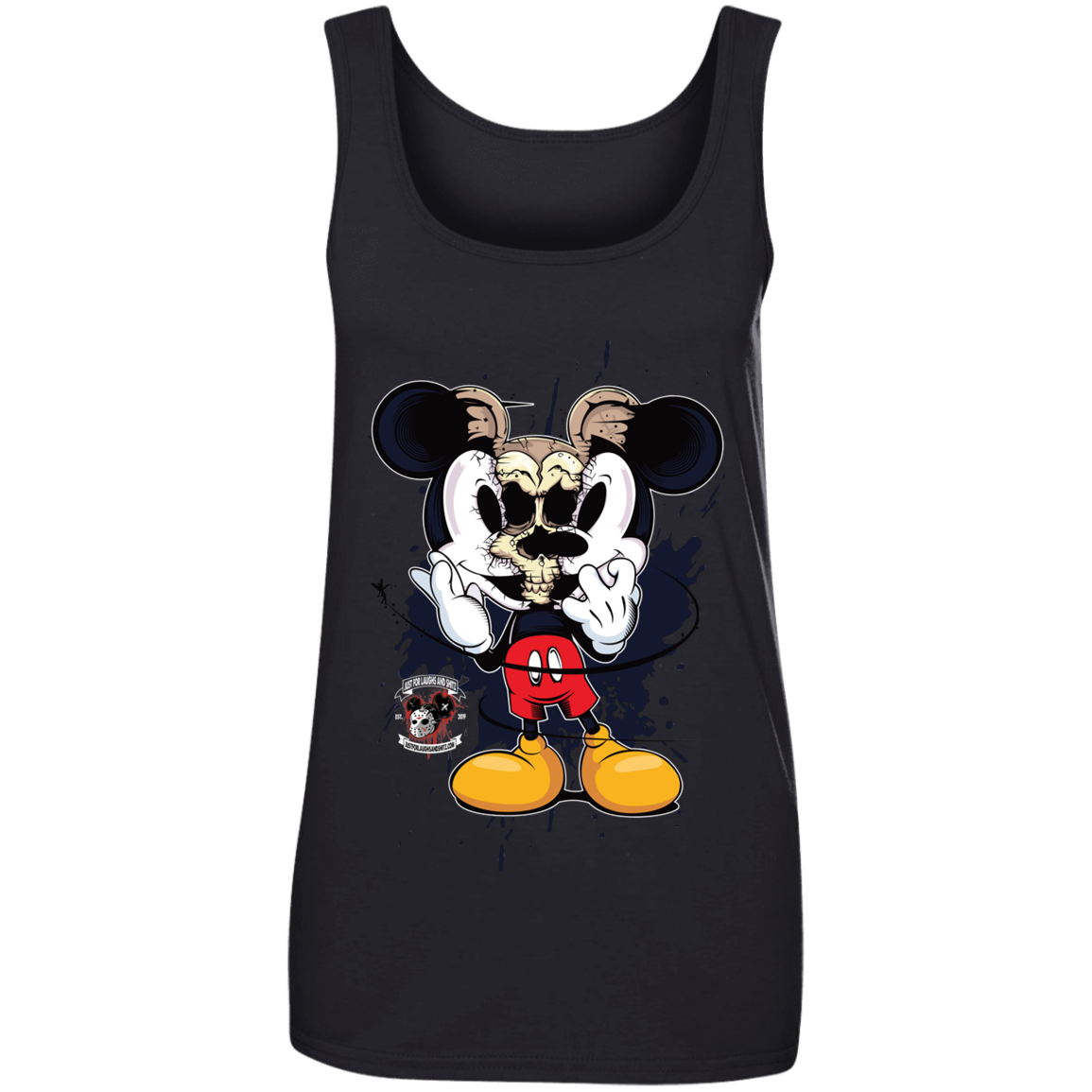 "SKULL MICKEY" Ladies' 100% Ringspun Cotton Tank Top