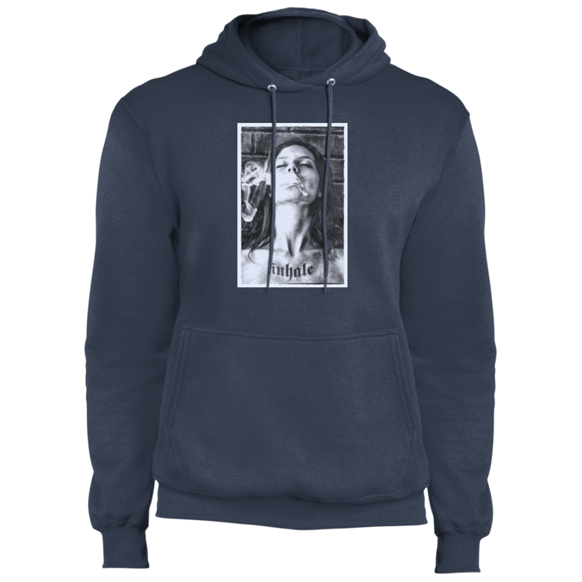 "INHALE" Core Fleece Pullover Hoodie