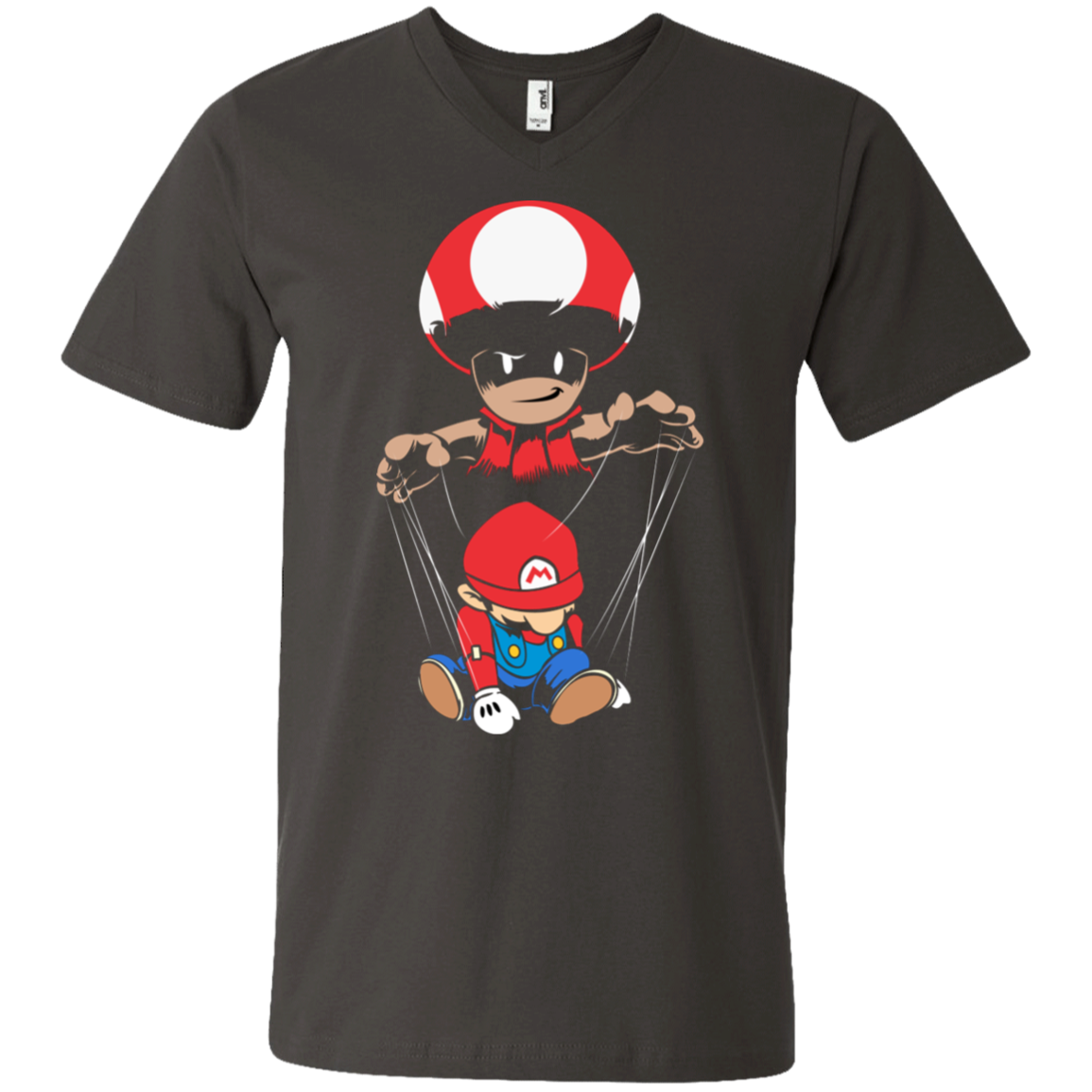 "MARIO DOLL"  Men's Printed V-Neck T-Shirt