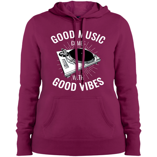 "GOOD VIBES" Ladies' Pullover Hooded Sweatshirt