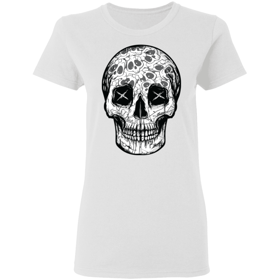 "SKULL HEADS" Ladies' 5.3 oz. T-Shirt