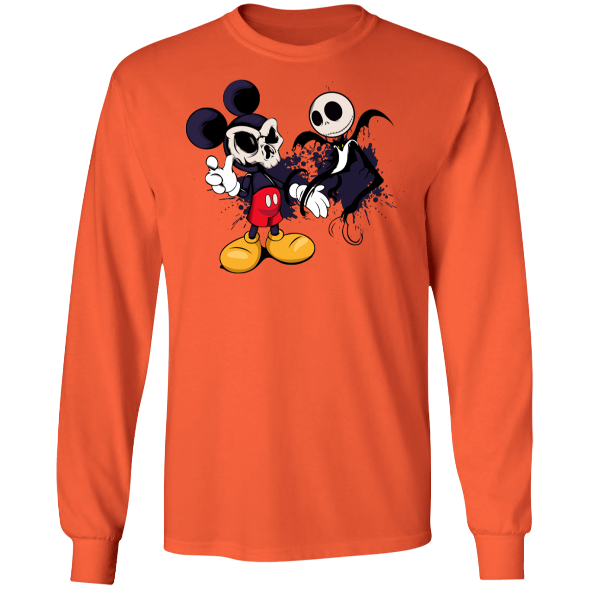 "NIGHTMARE MICKEY" LS Ultra Cotton T-Shirt