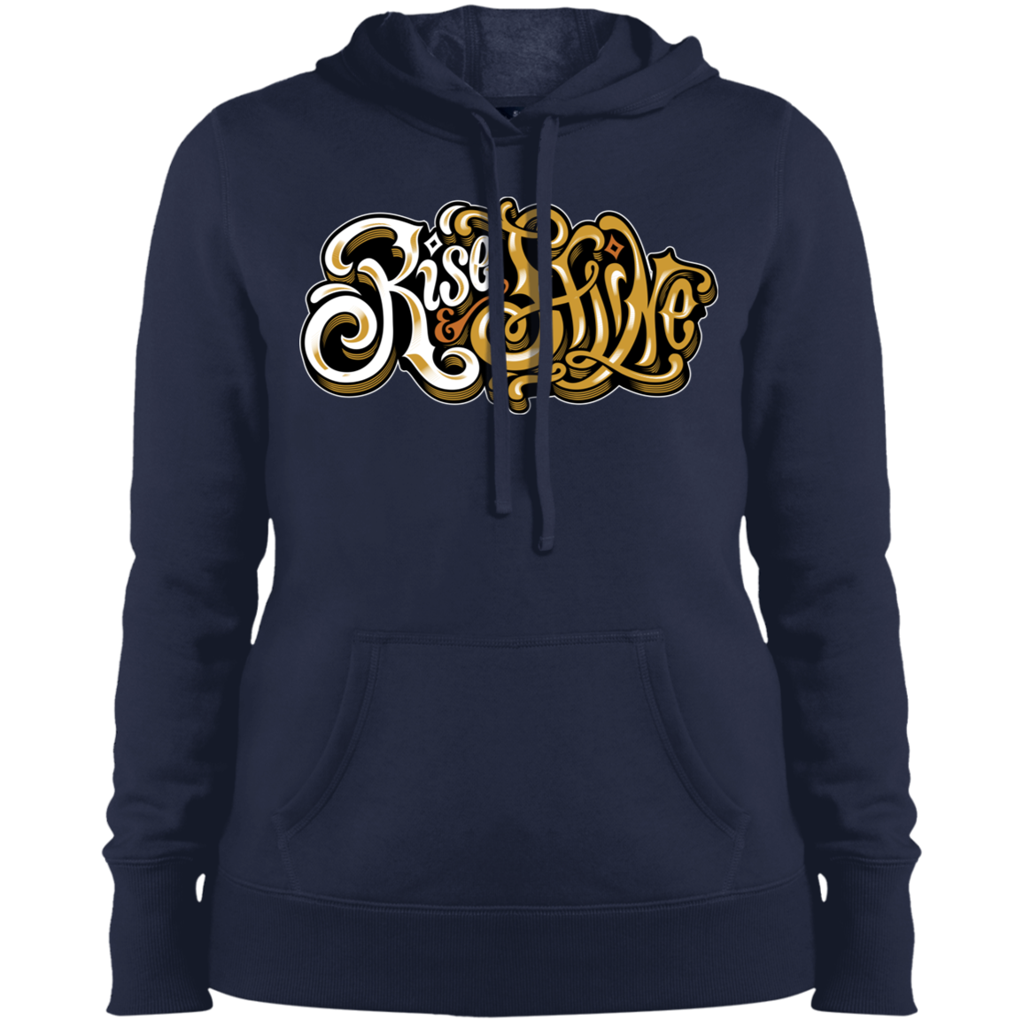 "RISE AND SHINE" Ladies' Pullover Hooded Sweatshirt