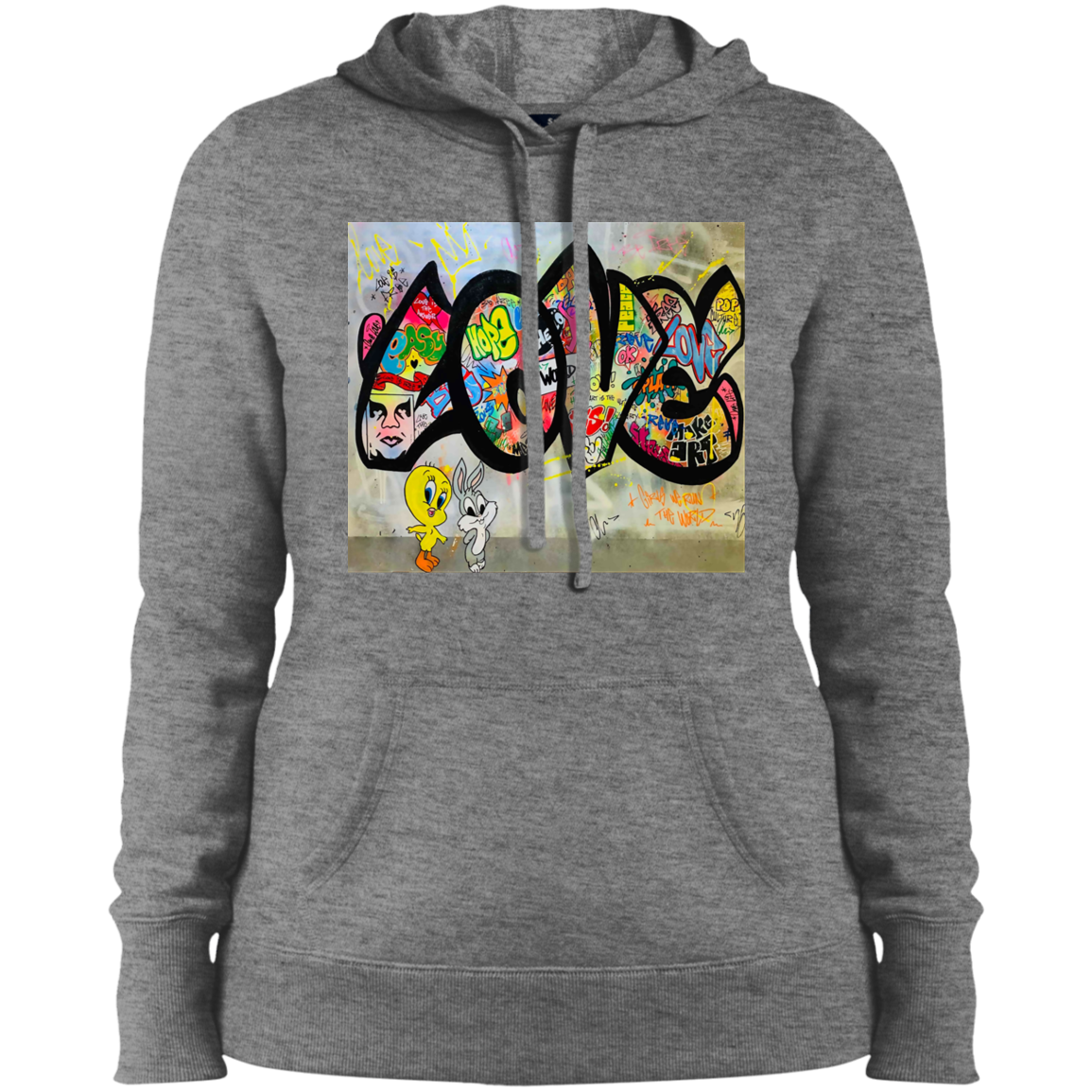 "LOVE" Ladies' Pullover Hooded Sweatshirt