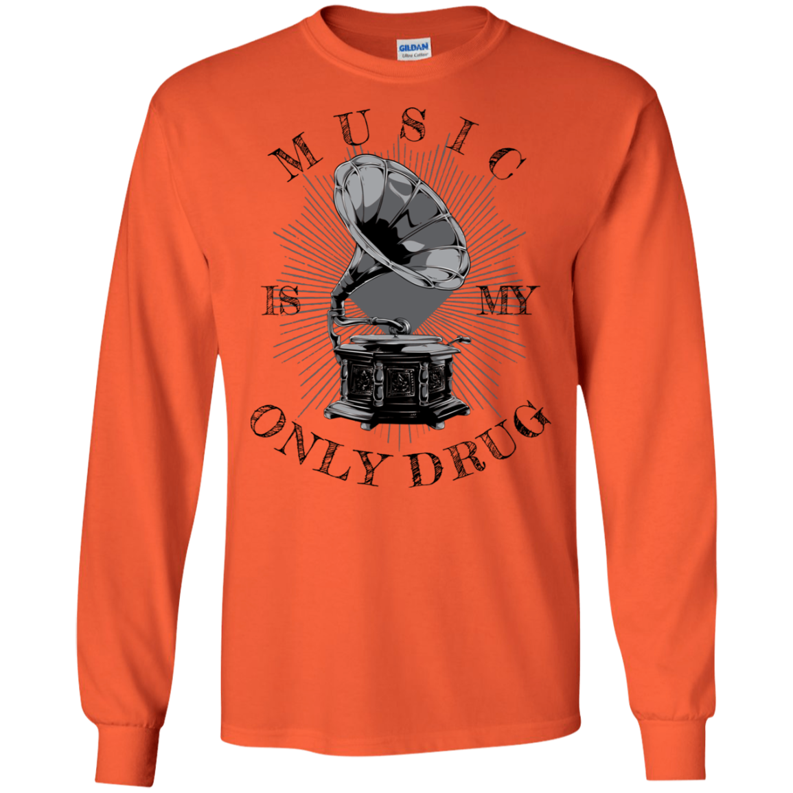 "MUSIC" LS Ultra Cotton T-Shirt