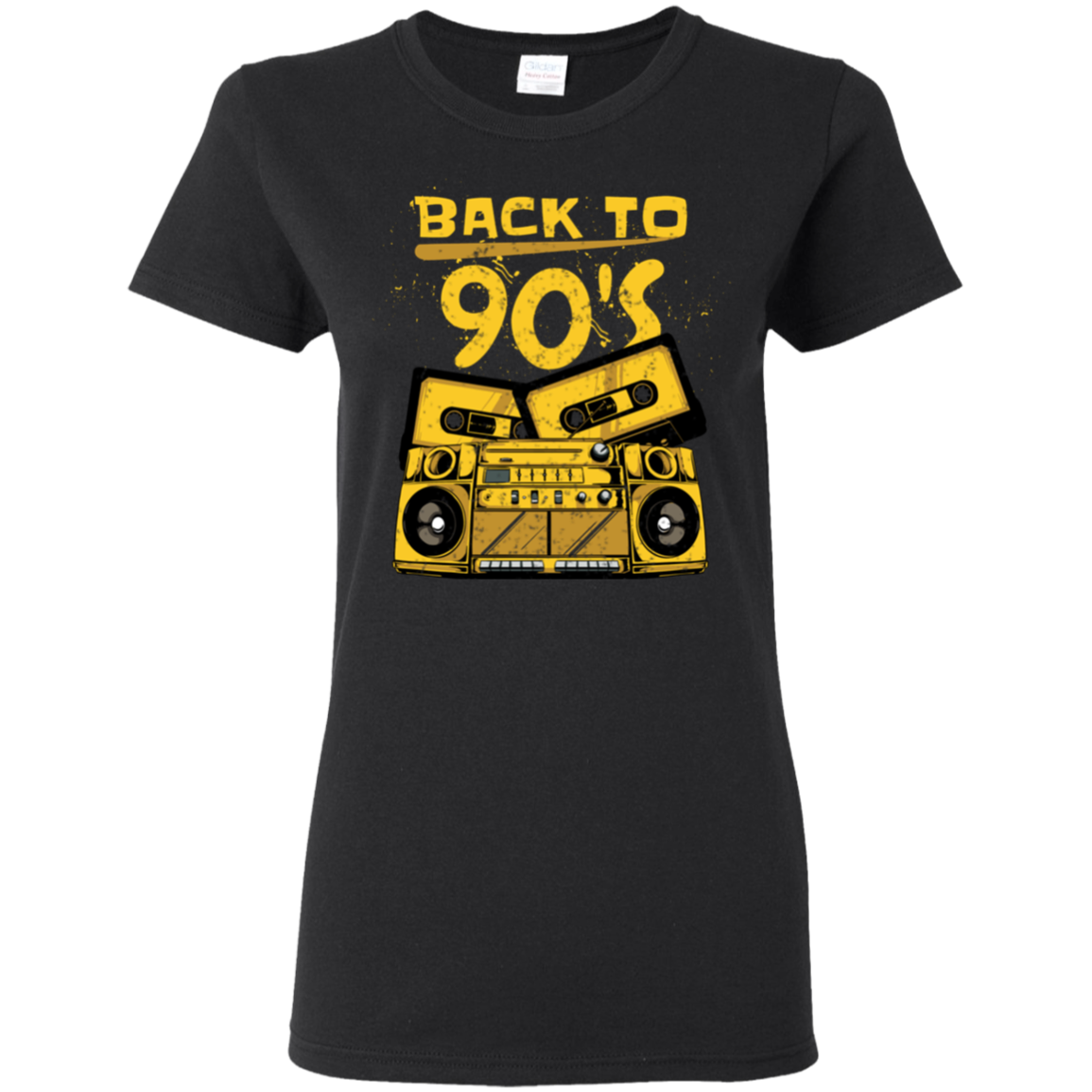 "BACK TO 90'S" Ladies' 5.3 oz. T-Shirt