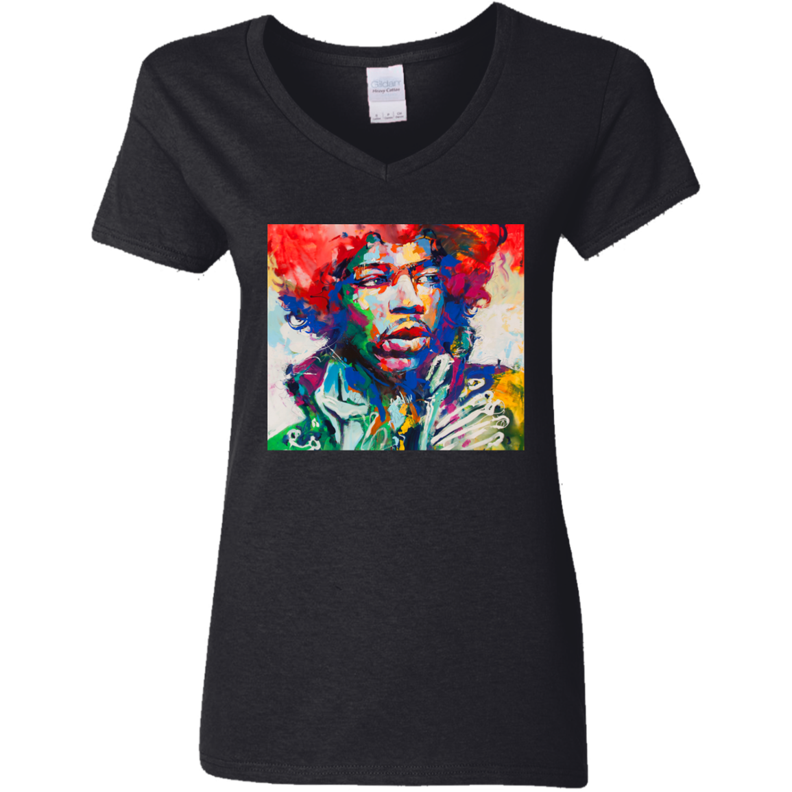 "HENDRIX" Ladies' 5.3 oz. V-Neck T-Shirt