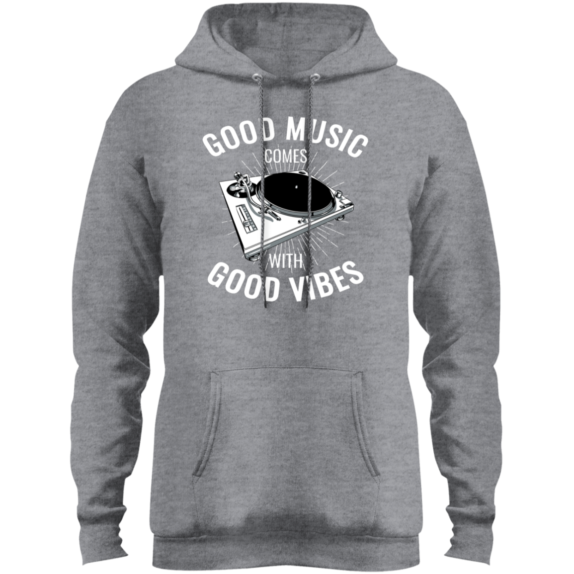 "GOOD VIBES" Core Fleece Pullover Hoodie