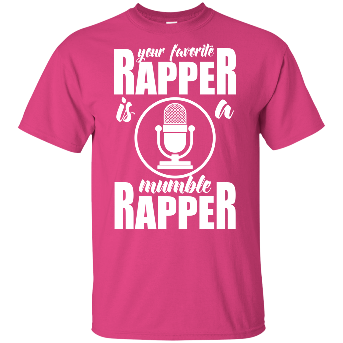 "YOUR FAVORITE RAPPER" Youth Ultra Cotton T-Shirt in white print